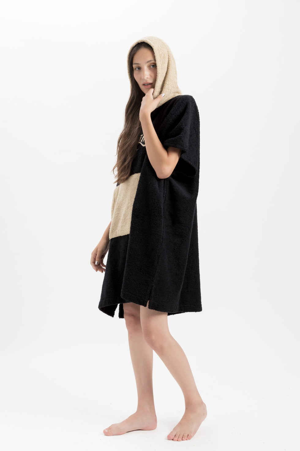 Ponchos Bordado - Negro/earth loading=