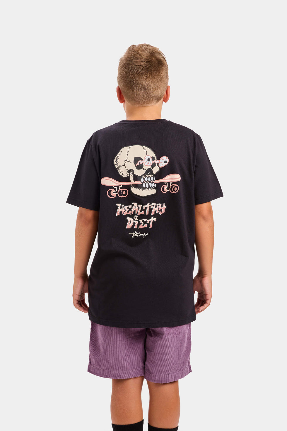 Camiseta Healthy Diet - Negro loading=