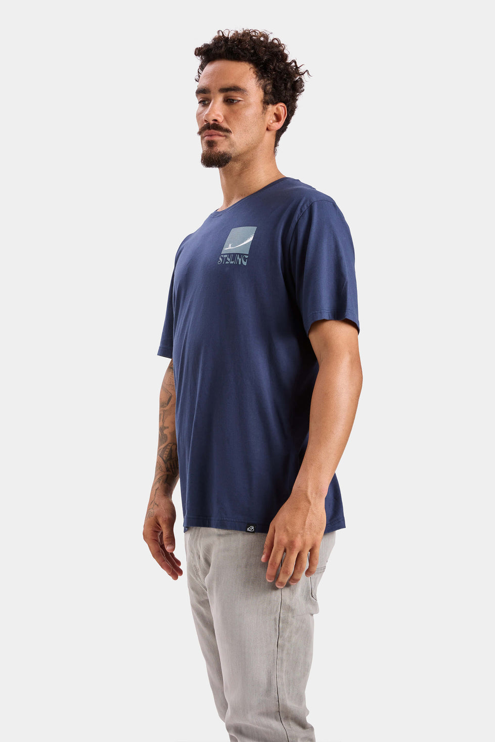 Camiseta Big Wave - Navy loading=