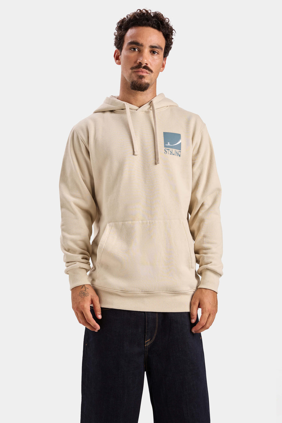 Sudadera Big Wave -  Color Piedra