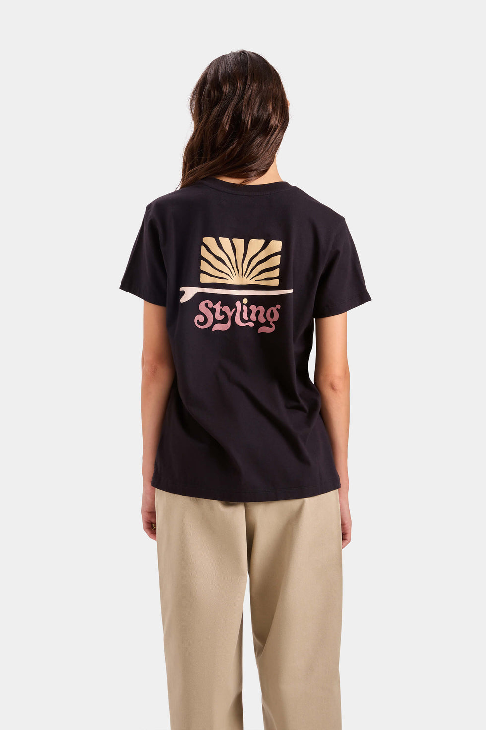 Camiseta Groovy - Negro loading=