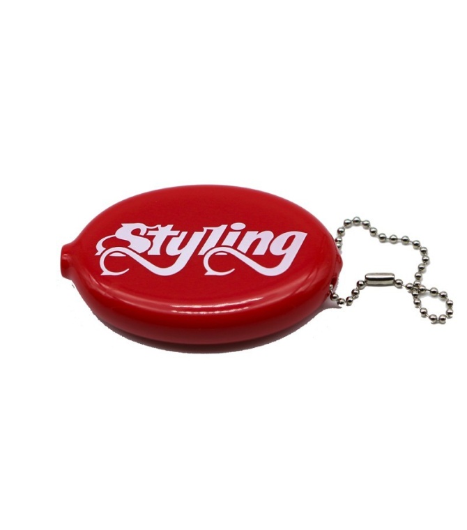 Monedero pocheta STYLING ovalado rojo