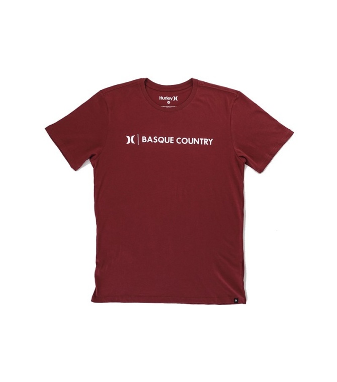 Camiseta HURLEY Basque Country - Granate