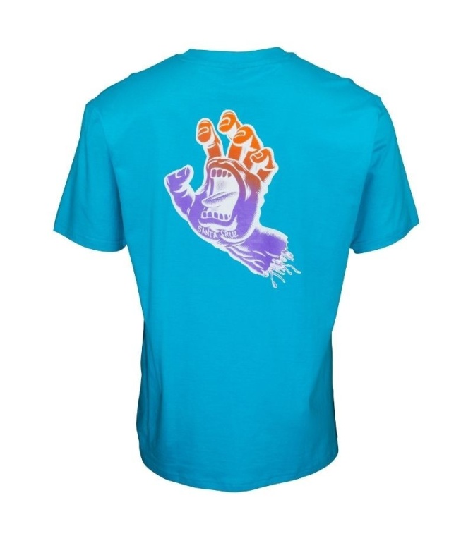 Camiseta SANTA CRUZ Bogus Hand Fade T-shirt - Aqua