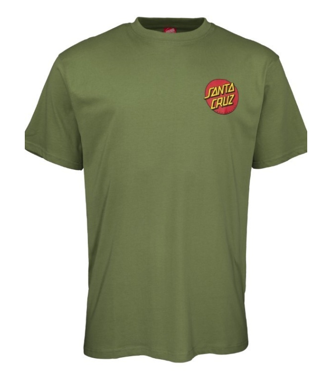 Camiseta SANTA CRUZ Tee Clasic Dot Chest - Dill green
