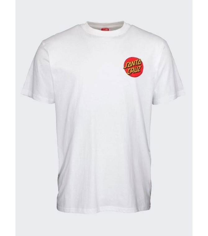 Camiseta SANTA CRUZ Tee Classic Dot Chest - White