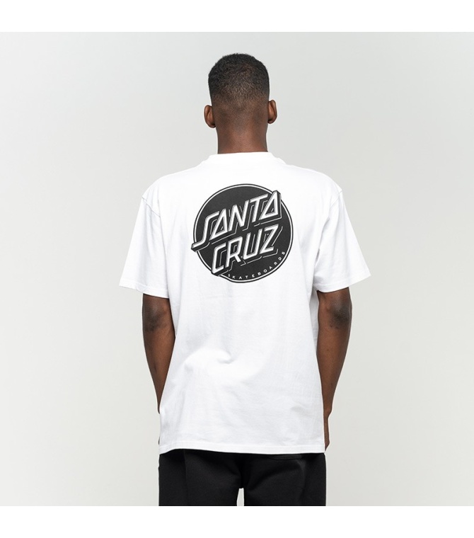 Camiseta SANTA CRUZ Contra Dot Mono - White
