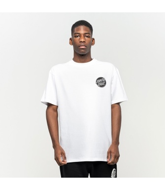 Camiseta SANTA CRUZ Contra Dot Mono - White