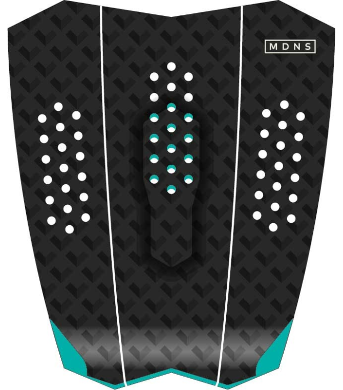 Grip MADNESS Triple Traction 3 Pieces Pad - Teal