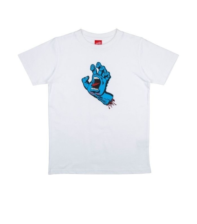 Camiseta SANTA CRUZ Youth Tee Screaming Hand - White