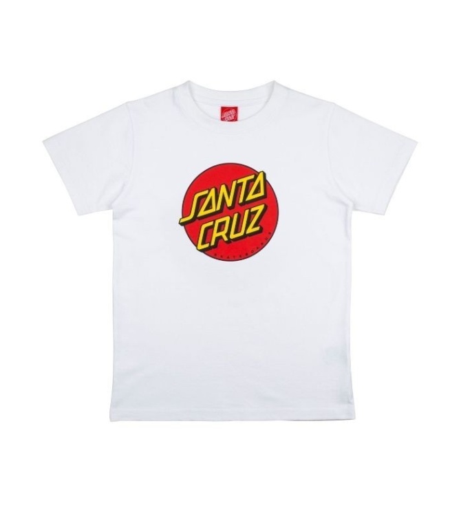Camiseta SANTA CRUZ Youth Tee Classic Dot - White