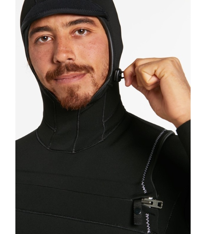 Integral VOLCOM 5/4/3mm Hood Chestzip Fullsuit - Black