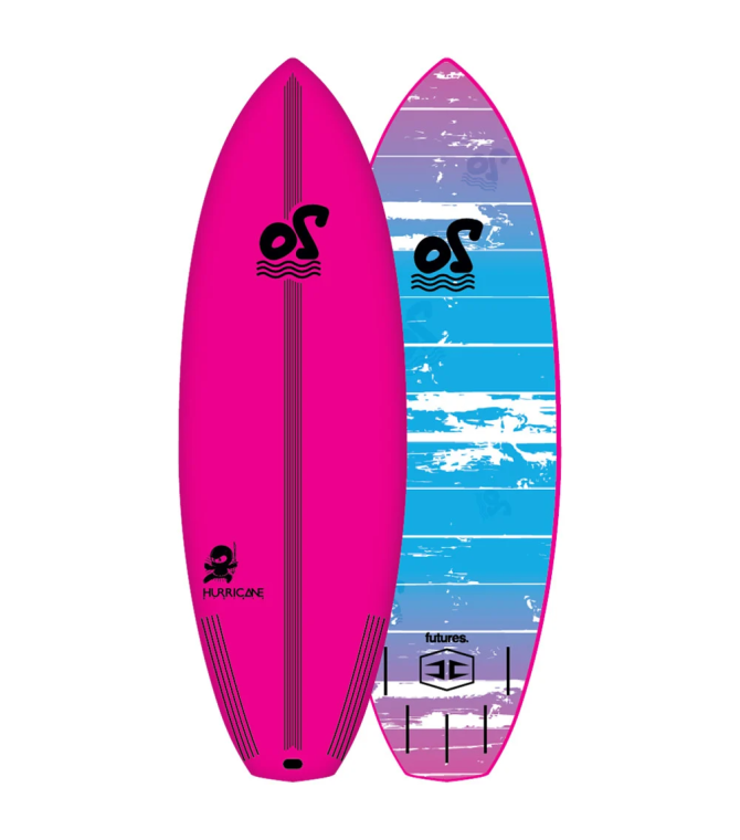Tabla surf OCEAN Soft Top Lil Ninja 6.0" - Pink