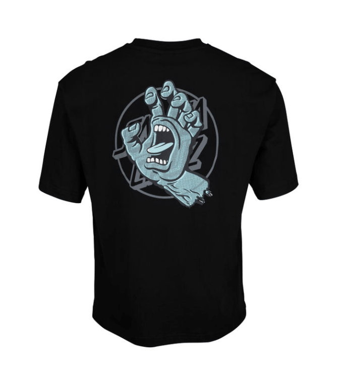Camiseta SANTA CRUZ Opus Hand Overlay - Black-black