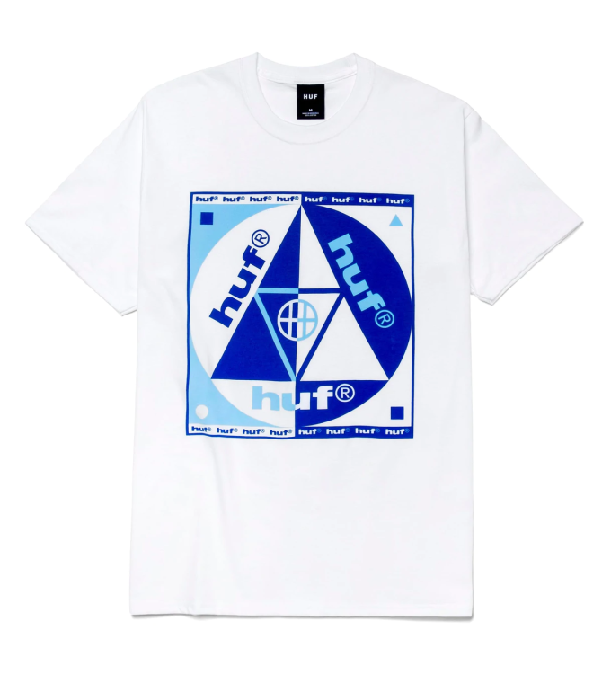 Camiseta HUF Blue Code S/s Tee - White