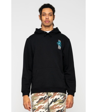 Sudadera SANTA CRUZ Hood Split Strip Hand Black - Black
