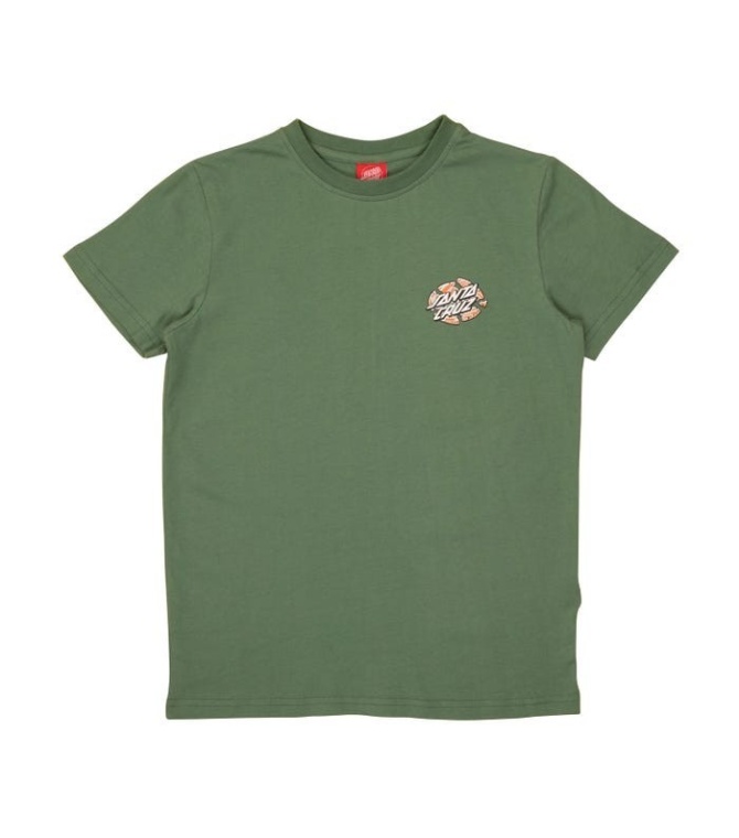 Camiseta SANTA CRUZ Youth Tee Warp Broken Dot Vtg Ivy - Vtg ivy