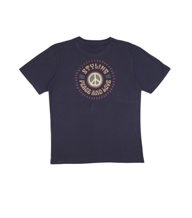 Camiseta STYLING Peace - Navy