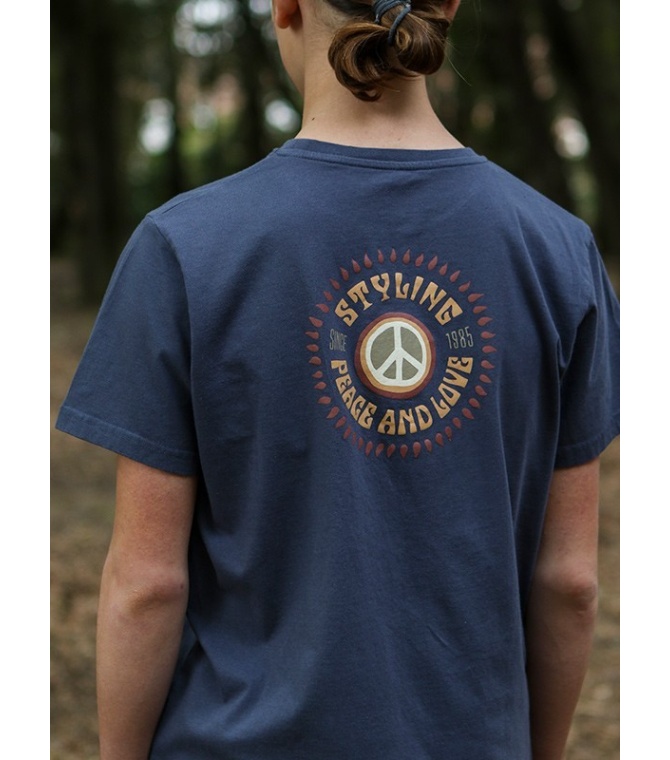 Camiseta STYLING Peace - Navy