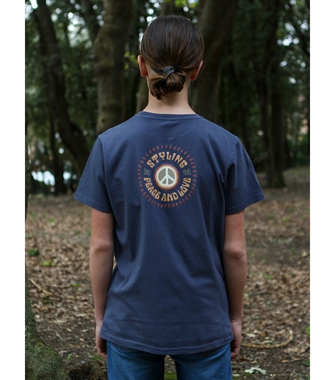 Camiseta STYLING Peace - Navy