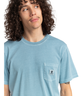 Camiseta ELEMENT Basic Pocket Pi M Tees - Ashley Blue