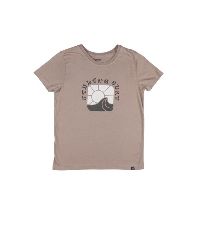 Camiseta STYLING Wave - Sepia