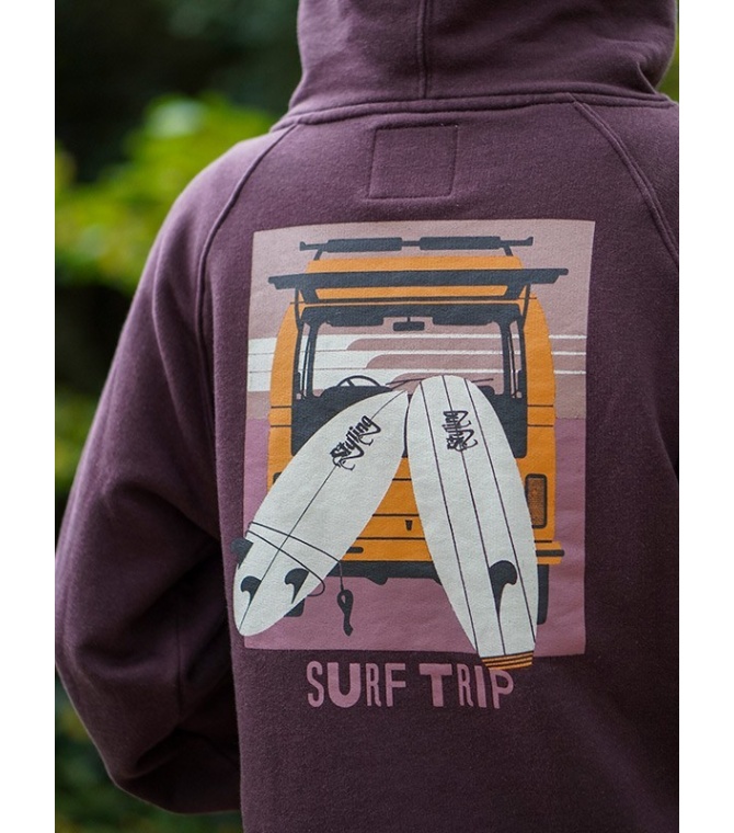 Sudadera STYLING Surf Trip - Berenjena