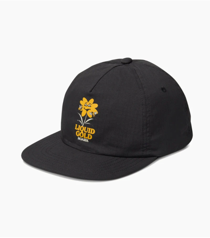 Visera ROARK REVIVAL Liquid Gold 5 Panel - Black