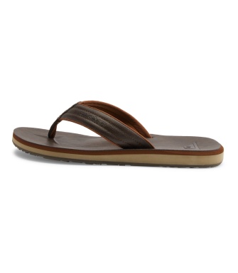 Chancletas QUIKSILVER Carver Nubuck - DEMITASSE - SOLID