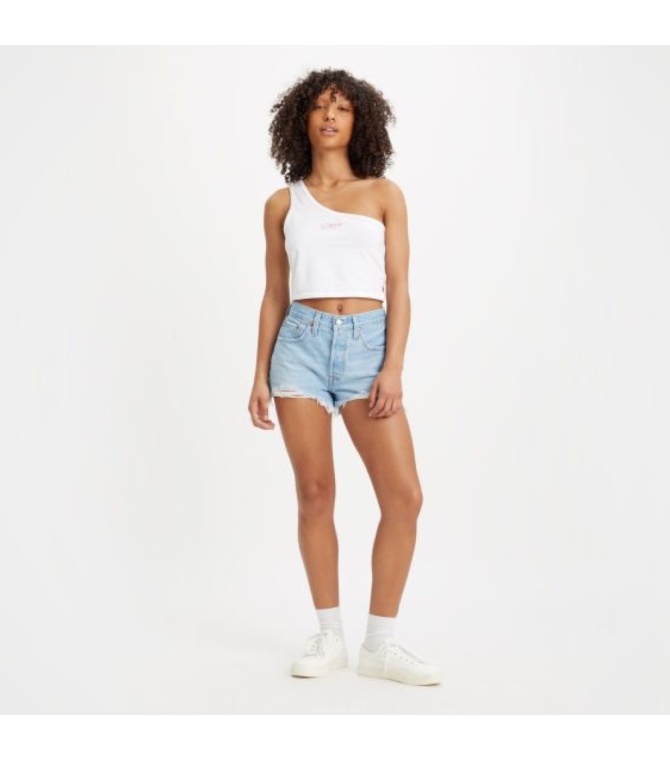 Bermuda LEVIS 501 Original Short Luxor Heat - Light indigo - worn in