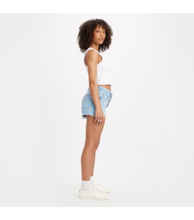 Bermuda LEVIS 501 Original Short Luxor Heat - Light indigo - worn in