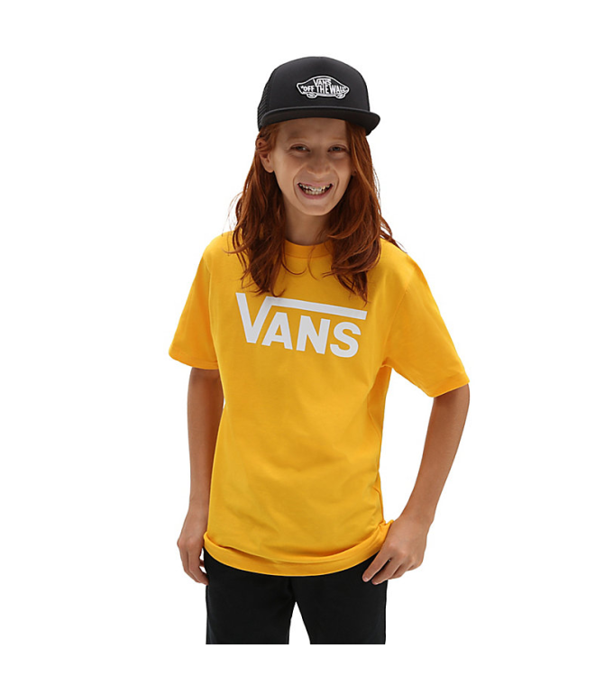 Actuación Saliente Incompatible Camiseta VANS By Vans Classic Boys Old Gold-white - Bone white/ston