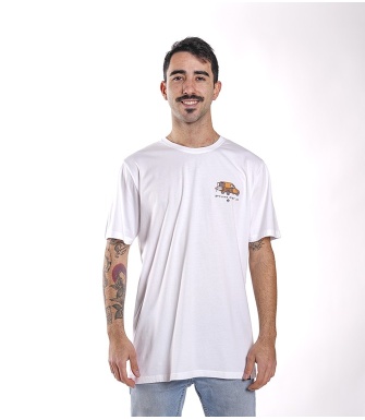Camiseta Hombre STYLING Kabra - Blanca