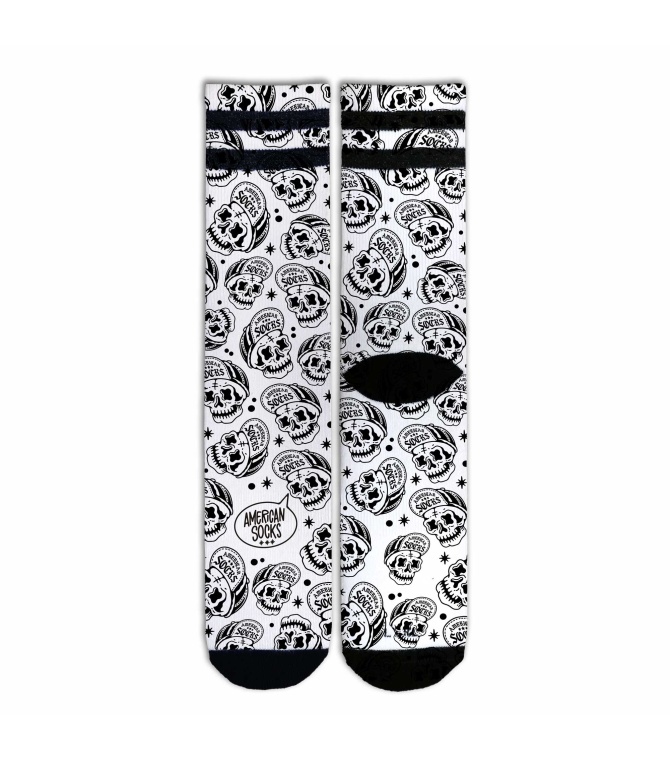 Calcetín AMERICAN SOCKS Skater Skull 22 - Mid high