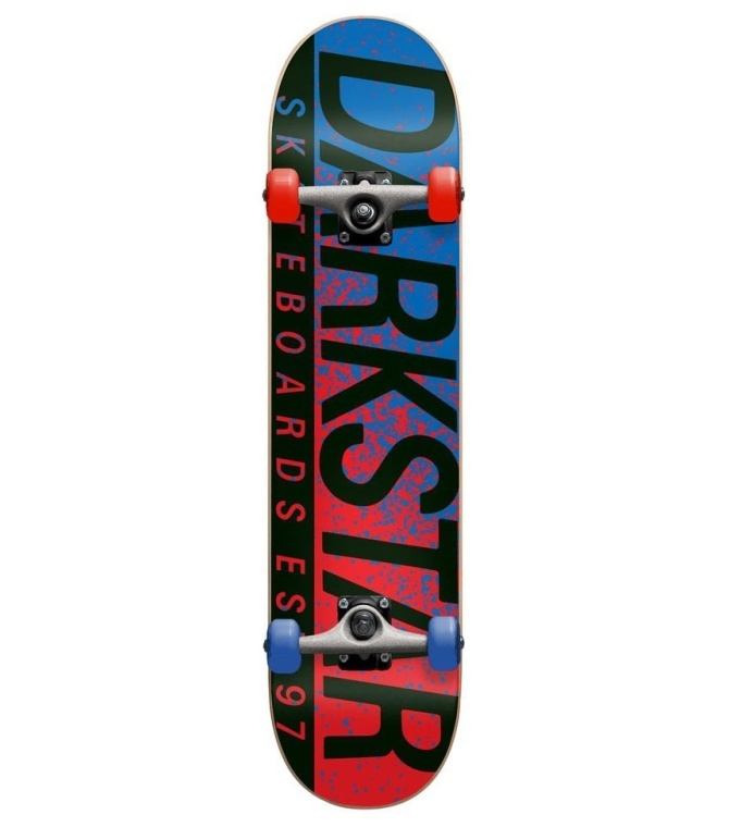 Skate completo DARKSTAR Wordmark Fp Complete 8 - Red/blue