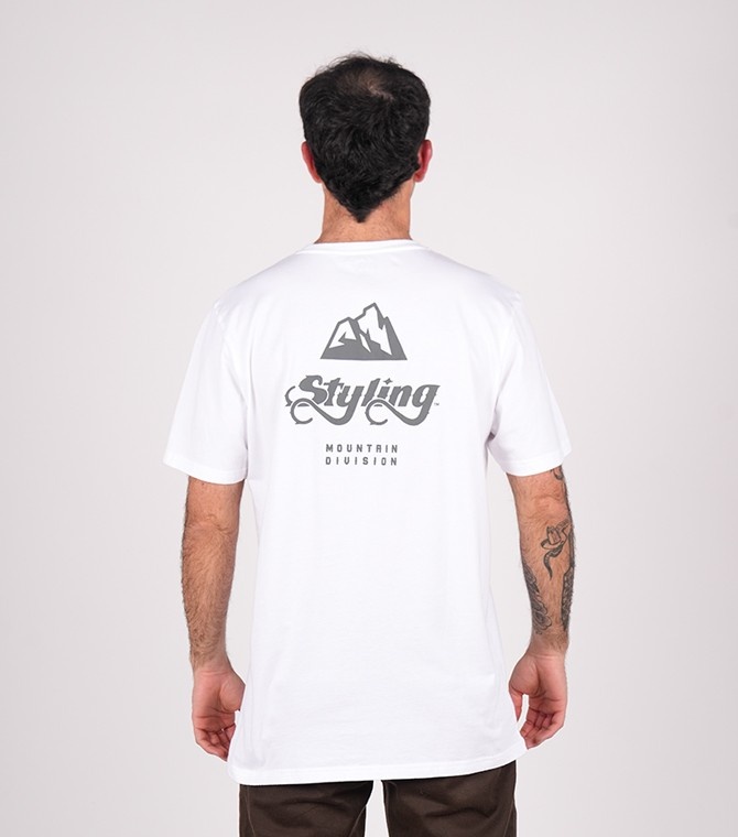 Camiseta STYLING Mountain - Blanco