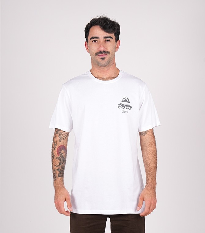 Camiseta STYLING Mountain - Blanco