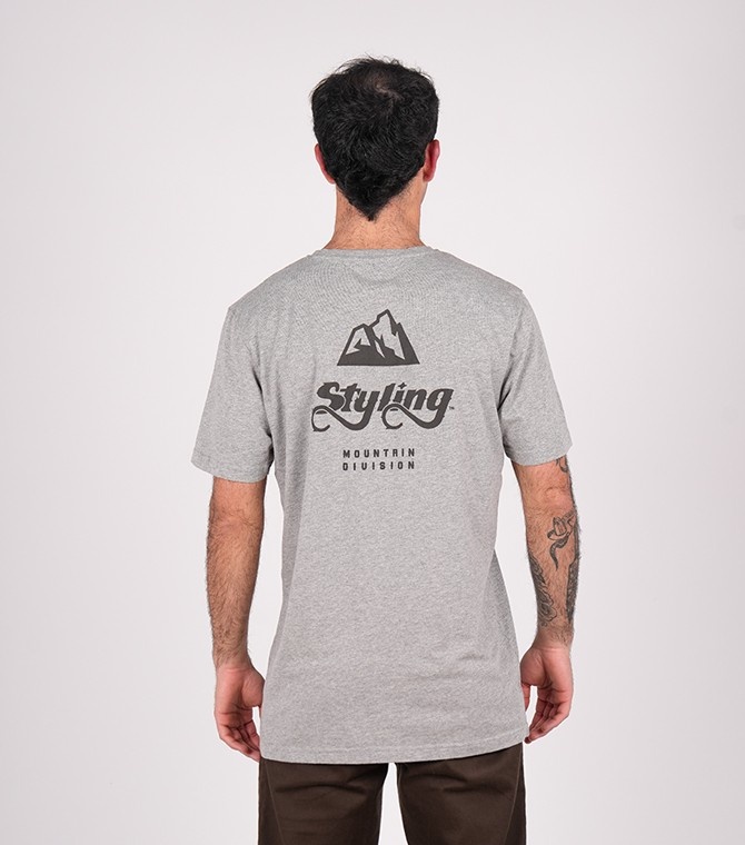 Camiseta STYLING Mountain - Gris vigore