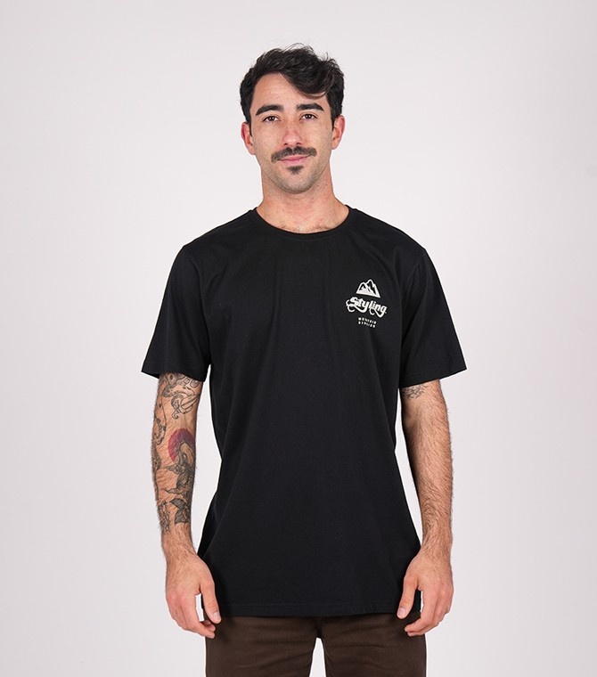 Camiseta STYLING Mountain - Negro