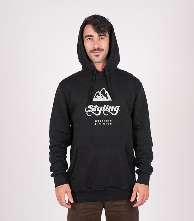 Sudadera STYLING Mountain - Negro