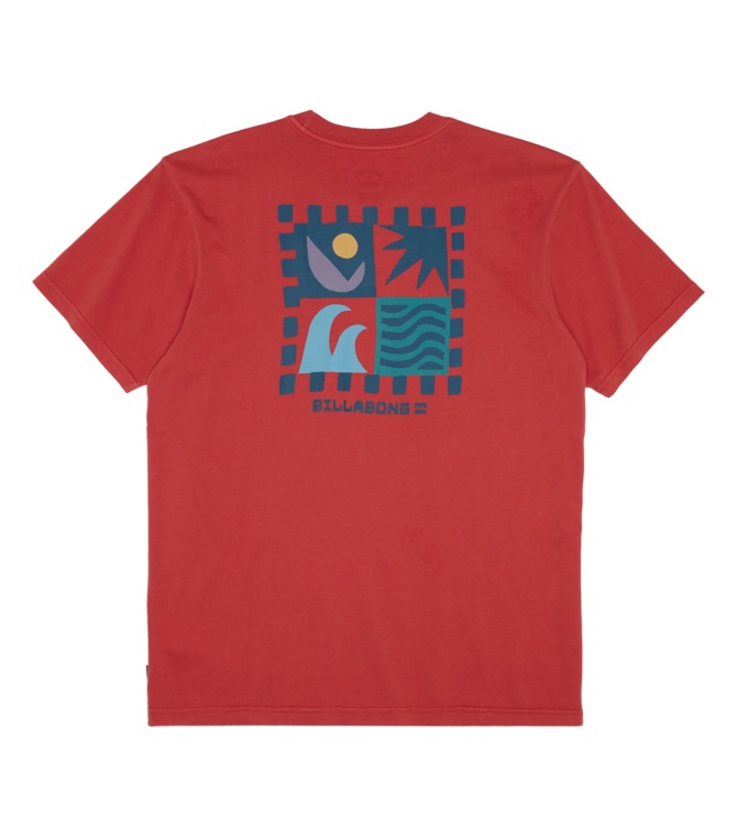 Camiseta BILLABONG Boxed In  Tees-Coral