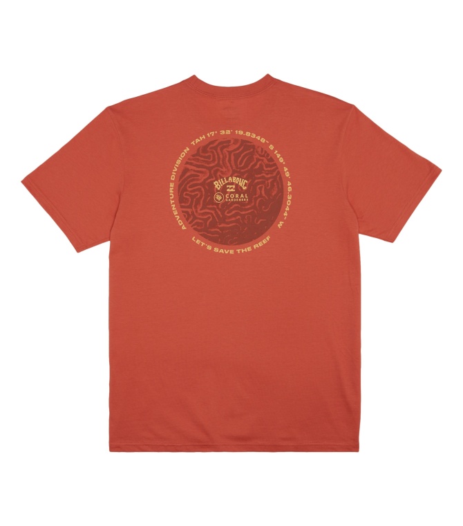 Camiseta BILLABONG Cg Brain  Tee-Coral