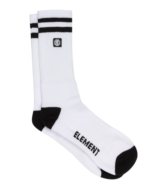 Calcetín ELEMENT Clearsight  Sock Wbb0 - Bright white - solid