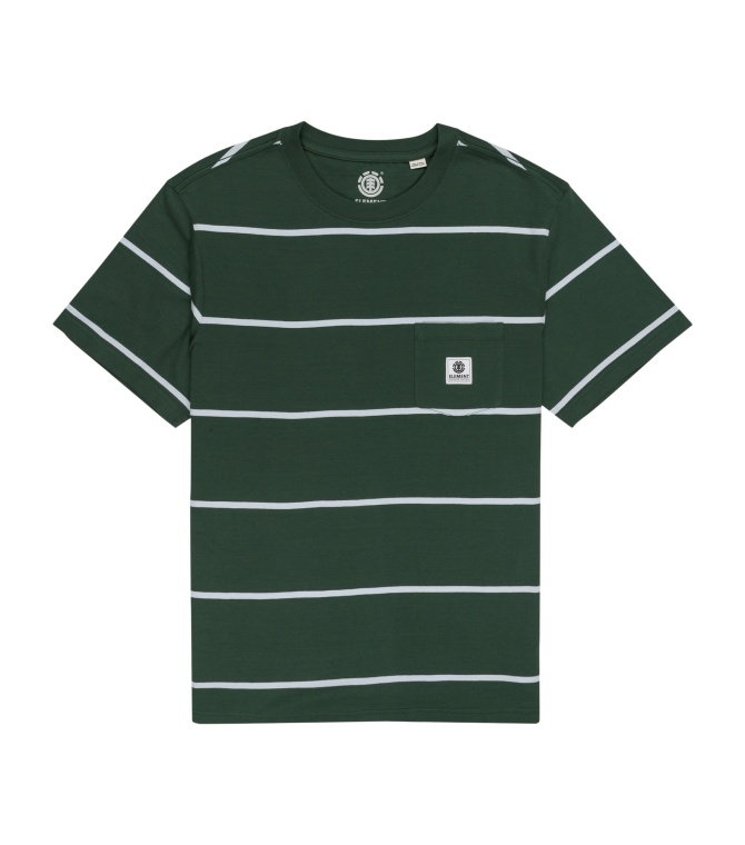 Camiseta ELEMENT Basic Pkt L-Rifle Green - Stripe_1