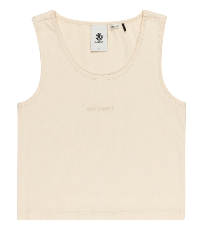 Camiseta ELEMENT Yarnhill Crop  -Parchment - Solid