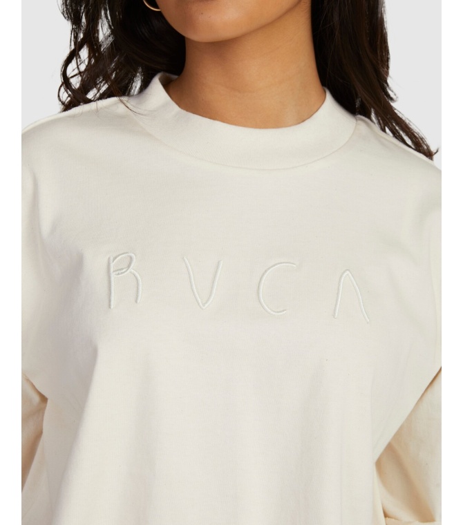 Camiseta RVCA Home Made  Tees Tee0 - Angora - solid