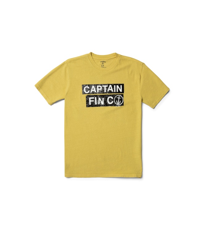 Camiseta CAPTAIN FIN Dive Bars S/s Tee - Mineral yellow