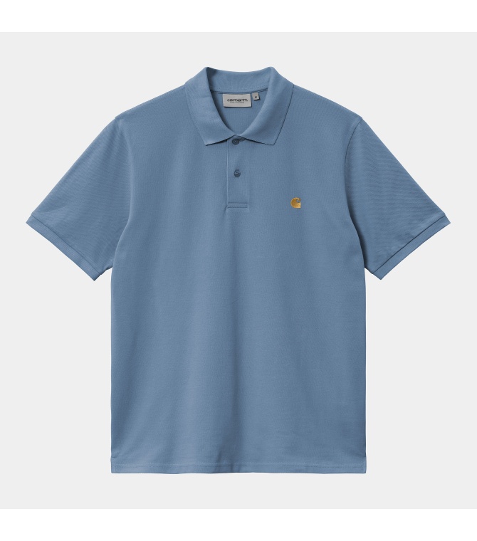 Polo CARHARTT WIP S/s Chase Pique - Sorrent / gold
