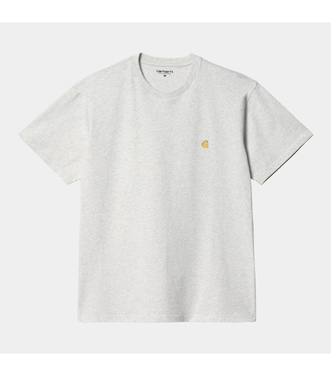 Camiseta CARHARTT WIP S/s Chase - Ash heather / gold