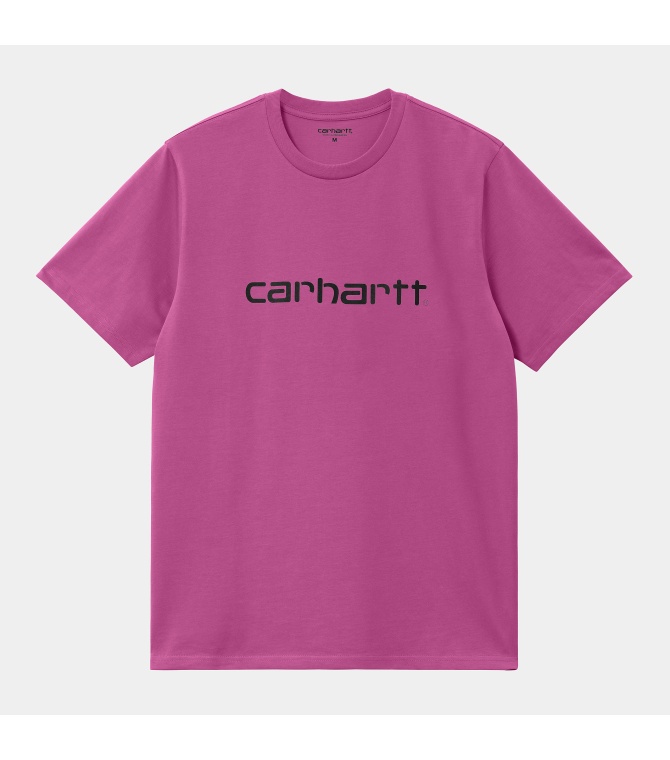 Camiseta CARHARTT WIP S/s Script T-shirt - Magenta / black
